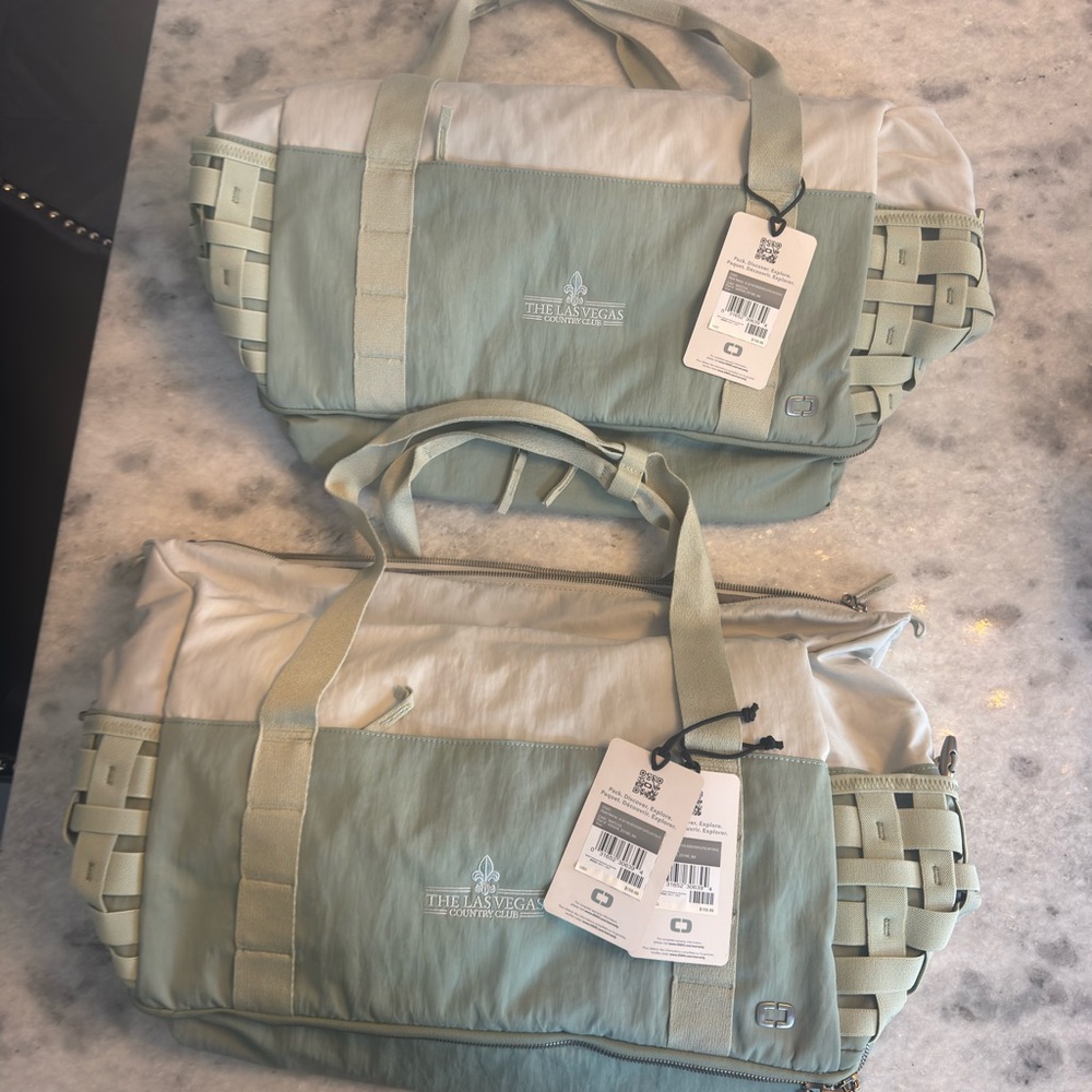 OGIO Green and Cream Travel Bags